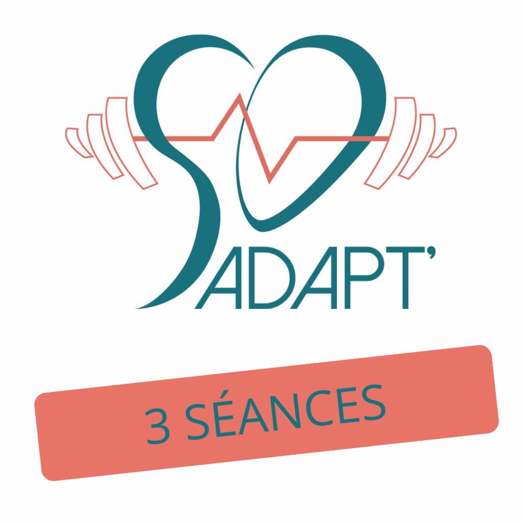 Logo So Adapt' suivi de l'inscription "3 séances"