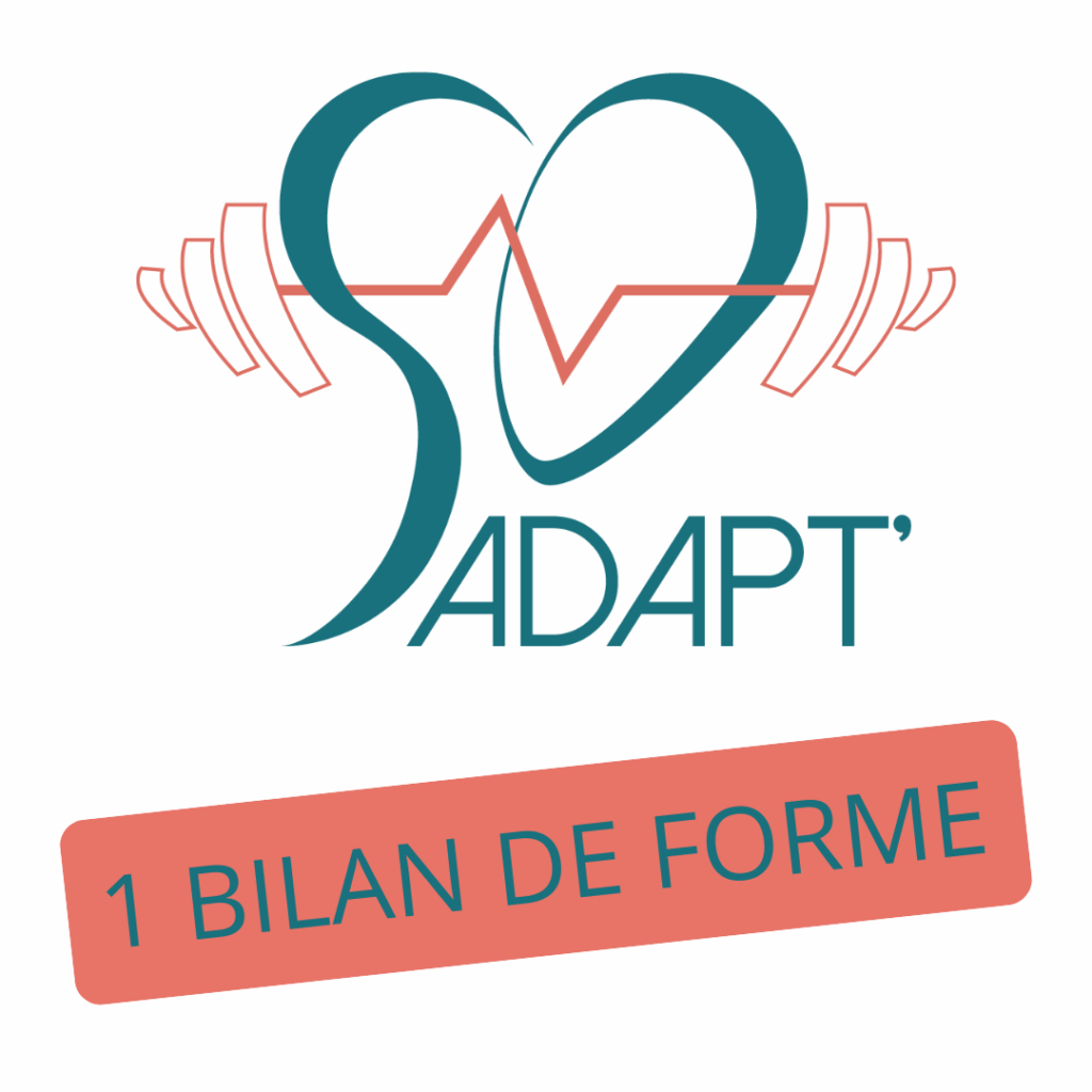 Logo So Adapt' avec l'inscription "1 bilan de forme"