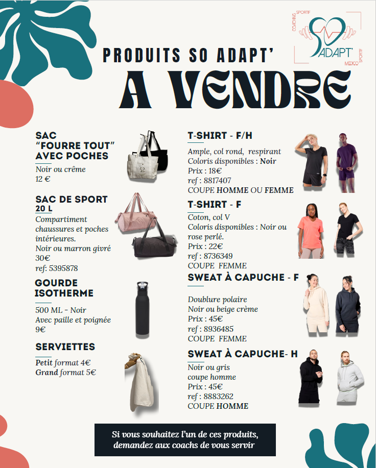 Produit So Adapt' à vendre